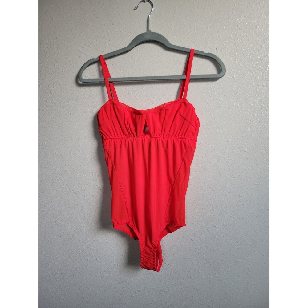 Free People We are HAH Blood Orange Under the Wire Bodysuit XS - New‎